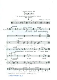 Bergman, E: Jesurun (Ch11) op. 61
