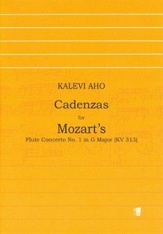 Cadenzas For Mozart's Flute Concerto No.1 KV 313
