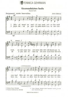 Sibelius, J: Uusmaalaisten Laulu