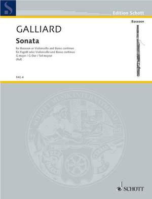 Galliard, J E: Sonata in G major
