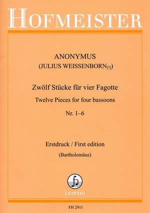 Zwölf Stücke für vier Fagotte Vol. 1