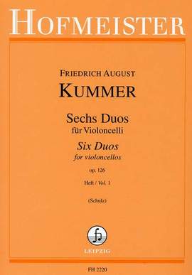Kummer, F A: Sechs Duos für Violoncelli op. 126 Vol. 1