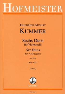 Kummer, F A: Sechs Duos für Violoncelli op. 126 Vol. 2
