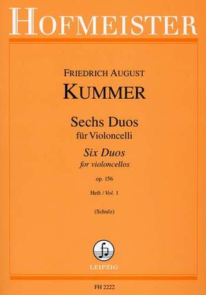 Kummer, F A: Sechs Duos für Violoncelli op. 156 Vol. 1