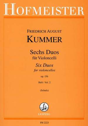 Kummer, F A: Sechs Duos für Violoncelli op. 156 Vol. 2