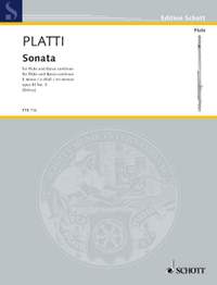 Platti, G B: Sonata e-Moll E minor op. 3/3