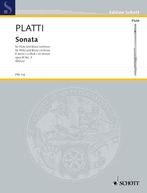 Platti, G B: Sonata E minor op. 3/3