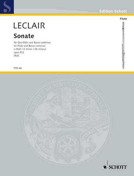 Leclair, J: Sonate e-Moll E minor op. 9/2