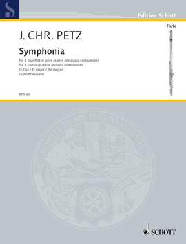 Pez, J C: Symphonia à 3 Flutes traversières