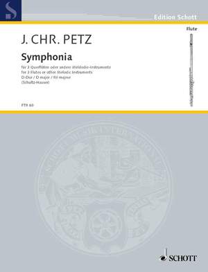 Pez, J C: Symphonia à 3 Flutes traversières