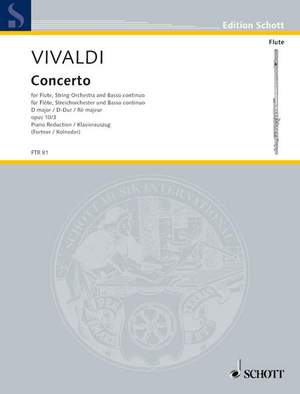 Vivaldi, A: Concerto No. 3 D major op. 10/3 RV 428/PV 155