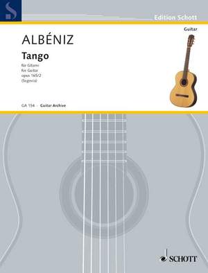Albéniz, I: Tango D major op. 165/2