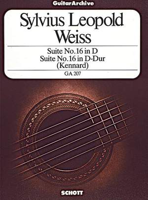 Weiss, S L: Suite No. 16 in D
