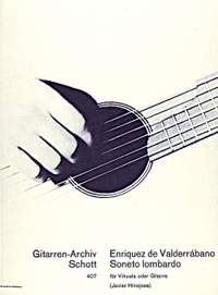Valderrábano, A d: Soneto lombardo a manera de danza