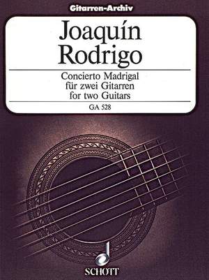 Rodrigo, J: Concierto Madrigal