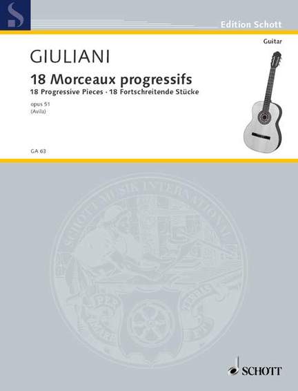 Giuliani, M: 18 progressive Pieces op. 51