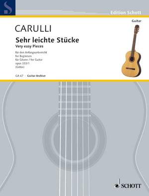 Carulli, F: Sehr leichte Stücke op. 333/1