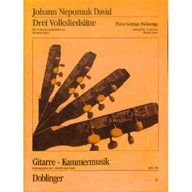 Johann Nepomuk David: Volksliedsätze