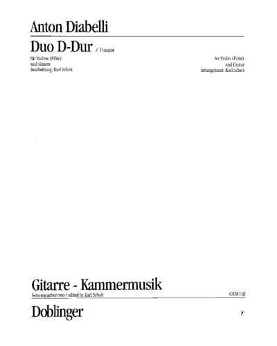 Anton Diabelli: Duo D