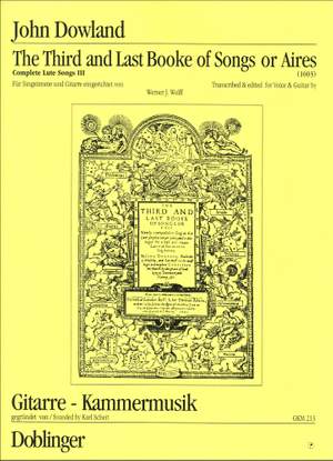B. Dowland: Complete Lute Songs 3 & 4