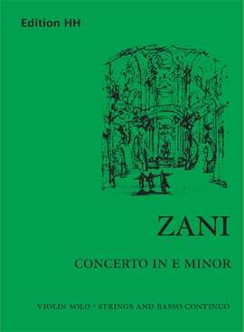 Zani, A: Concerto in E minor E minor