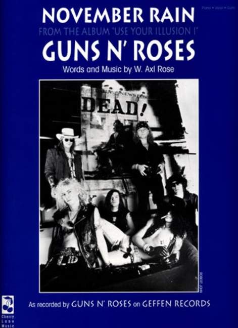 Guns N Roses November Rain Presto Sheet Music