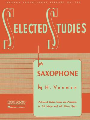 Voxman, H: Selected Studies for Saxophone