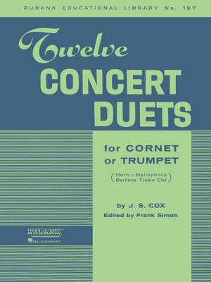 Cox Js: Twelve Concert Duets Cornet/tr
