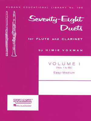 Seventy Eight Duets For Flute And Clarinet