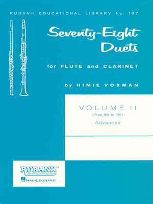 78 Duets for Flute and Clarinet Vol2