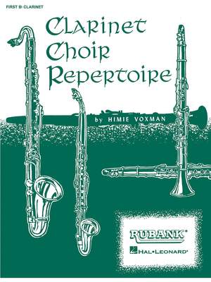 Voxman H: Clarinet Choir Rep Es-clarinet