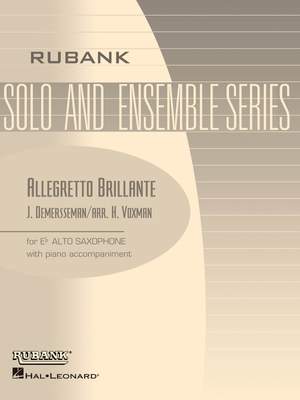 E Flat Alto Saxophone Solos With Piano - Allegretto Brillante, Op. 46