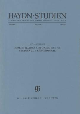 Haydn, J: Haydn-Studien Vol. VII/Book 1/2