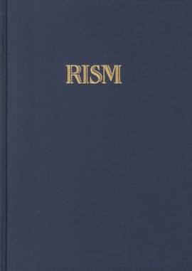 Rism The Theory Of Music Vol. B Iii/5