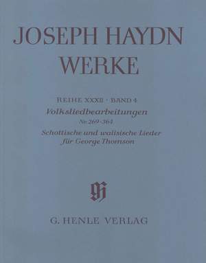 Haydn, F J: Folk Song Arrangements Nos. 269–364 Scottish and Welsh Songs for George Thomson