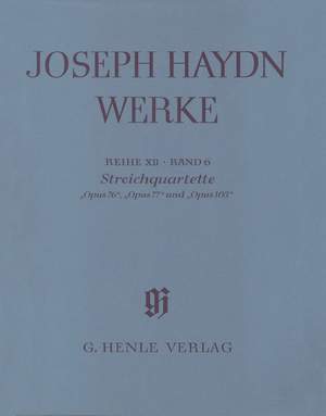 Haydn, F J: String Quartets op. 76, 77, 103