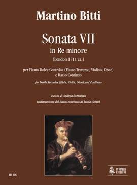 Bitti, M: Sonata VII in D minor (London c.1711) D minor