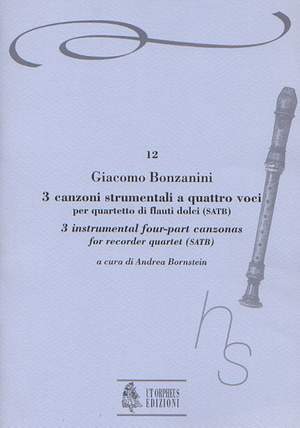 Bonzanini, G: 3 Instrumental four-part Canzonas (Venezia 1616)