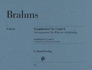 Brahms, J: Symphonies no. 1 and 2