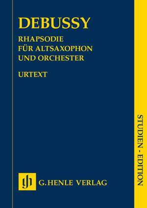 Debussy, C: Rhapsody for Alto Saxophone and Orchestra