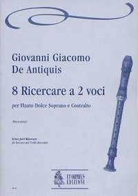 De Antiquis, G G: 8 two-part Ricercare