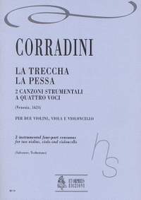 Corradini, N: La Treccha, La Pessa. 2 Instrumental four-part Canzonas (Venezia 1624)