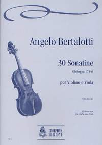 Bertalotti, A: 30 Sonatinas (Bologna 1744)