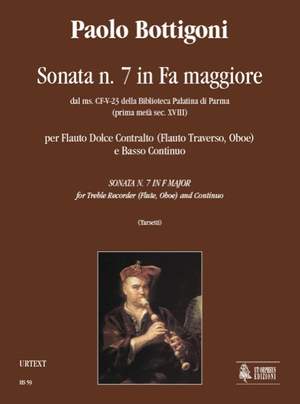 Bottigoni, P: Sonata No. 7 in F maj from the ms. CF-V-23 of the Biblioteca Palatina in Parma (early 18th century)