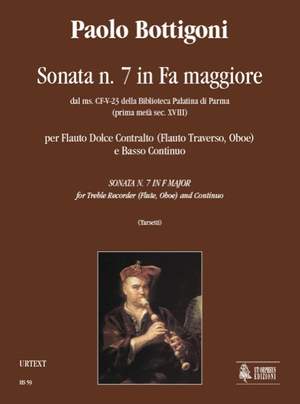 Bottigoni, P: Sonata No. 7 in F maj from the ms. CF-V-23 of the Biblioteca Palatina in Parma (early 18th century)