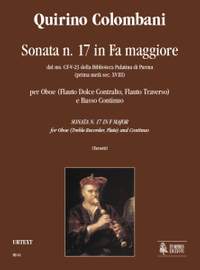 Colombani, Q: Sonata No. 17 in F maj from the ms. CF-V-23 of the Biblioteca Palatina in Parma (early 18th century)