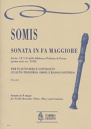 Somis, G B: Sonata No. 8 in F maj from the ms. CF-V-23 of the Biblioteca Palatina in Parma (early 18th century)