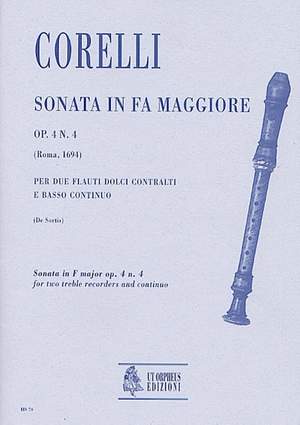 Corelli, A: Sonata in F major op. 4/4
