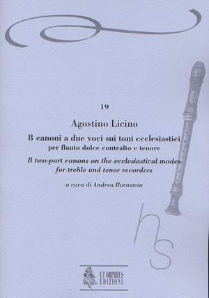 Licino, A: 8 two-part Canons on the Ecclesiastical Modes (Venezia 1545/46)