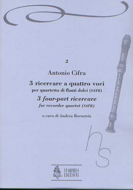 Cifra, A: 3 four-part Ricercare (Roma 1619)